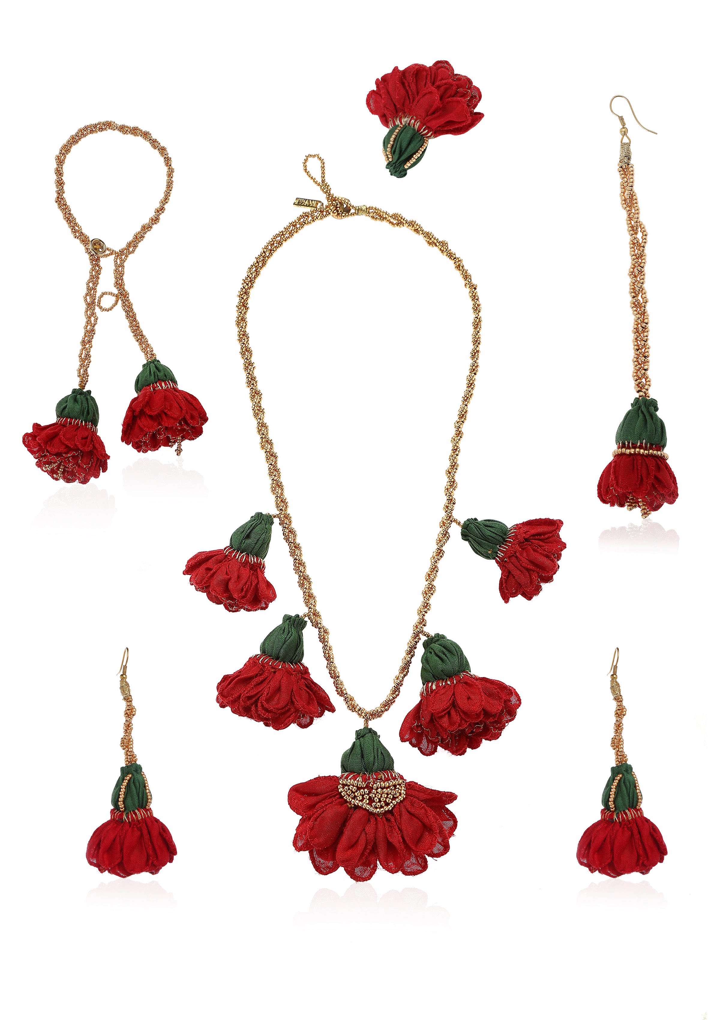 Kund Pushp Floral Jewellery Set