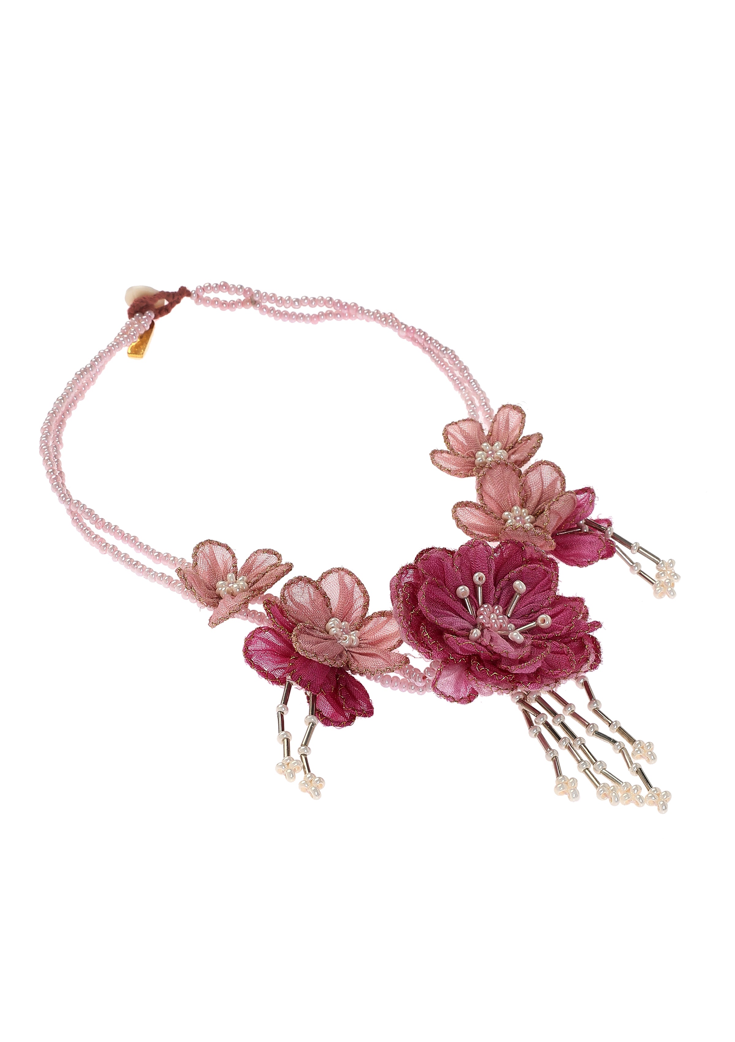 Clara Pink Floral Necklace