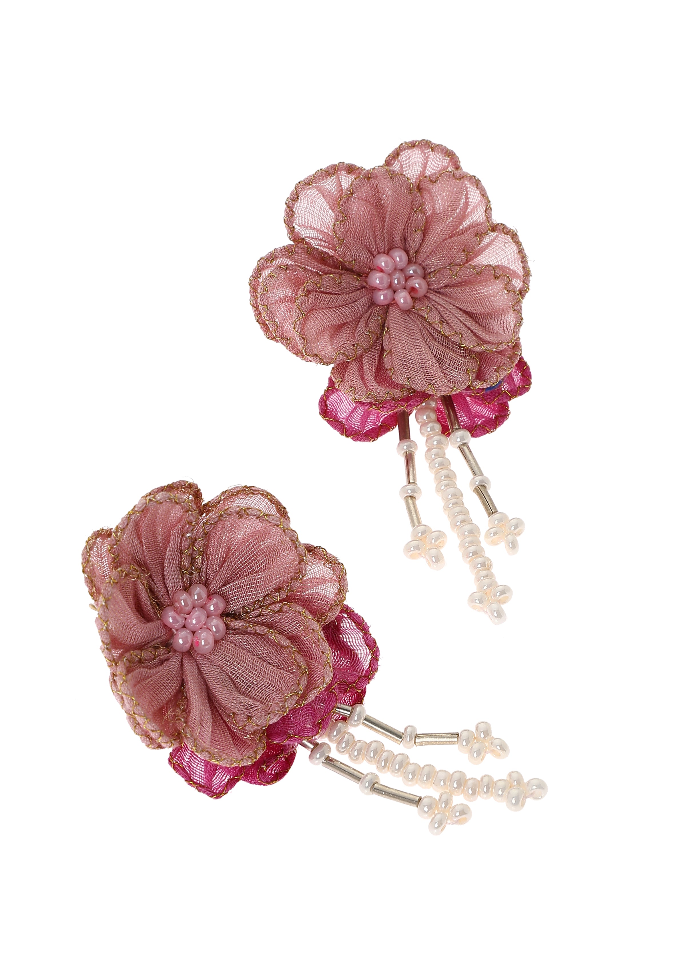 Clara Pink Floral Earrings