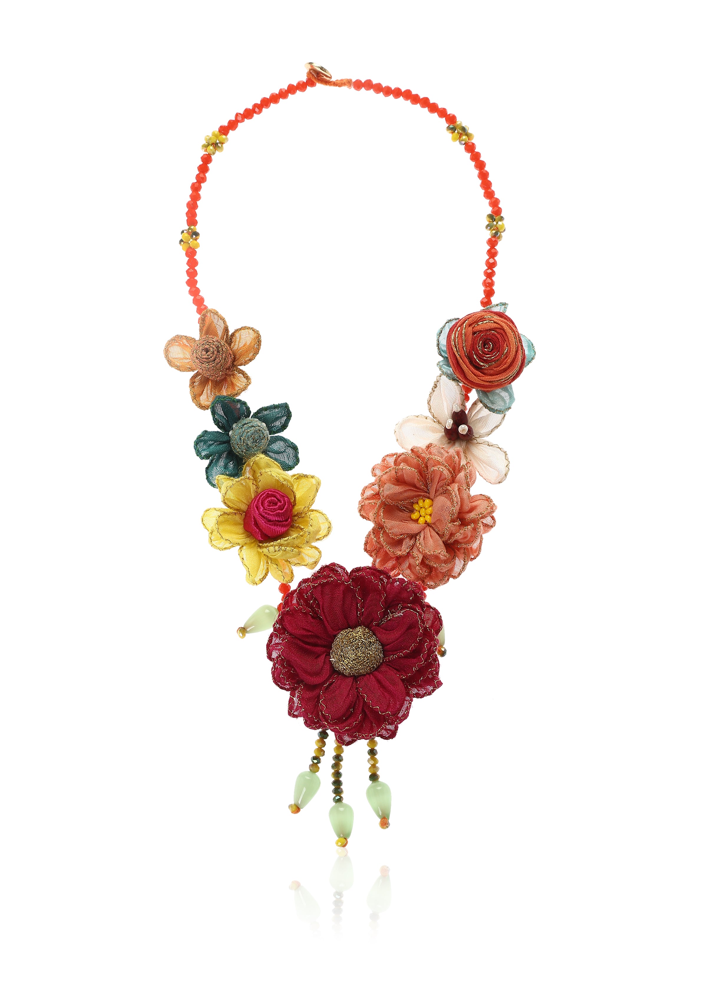 Shimeka Multi Color Floral Necklace