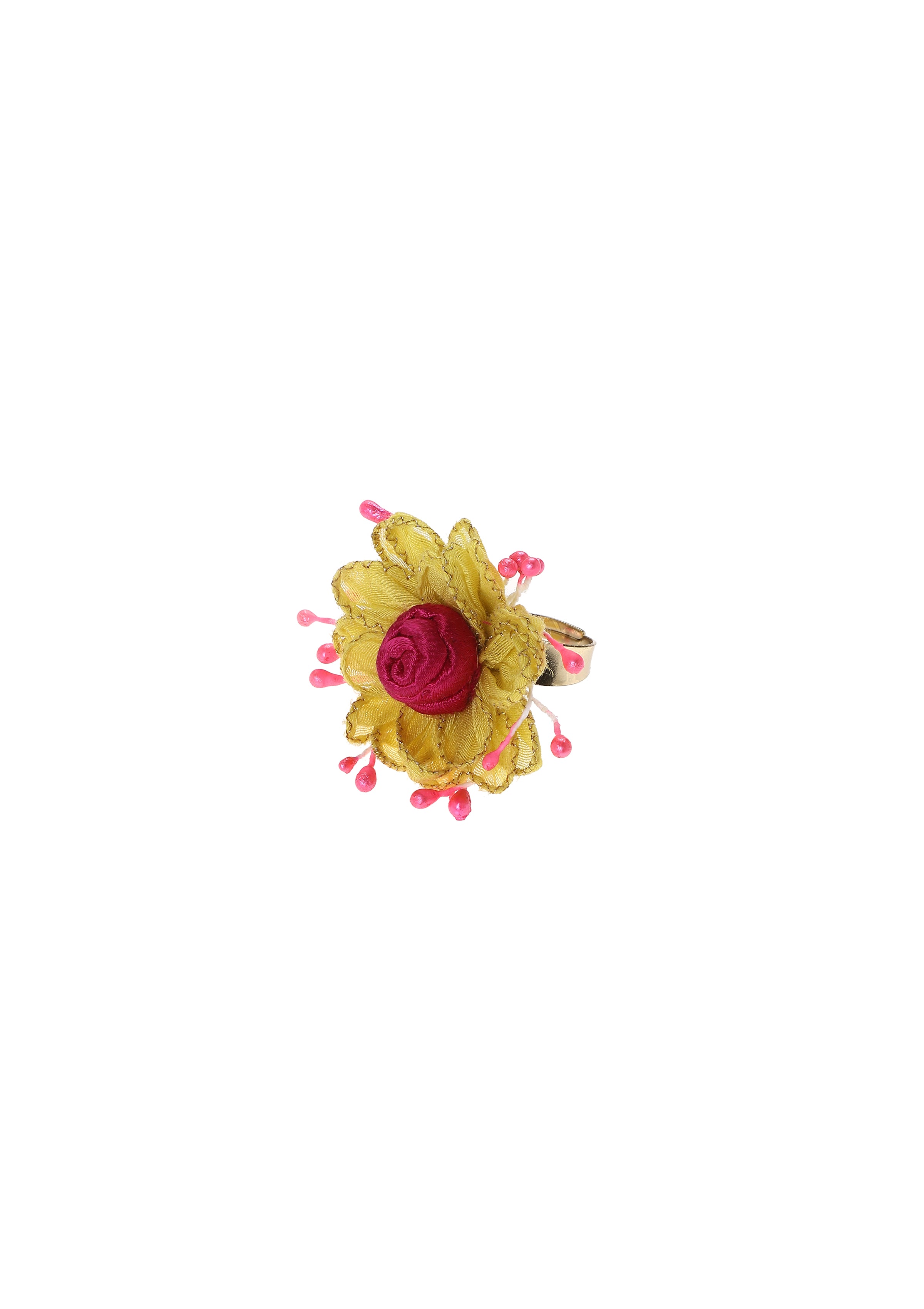 Shimeka Yellow Floral Ring