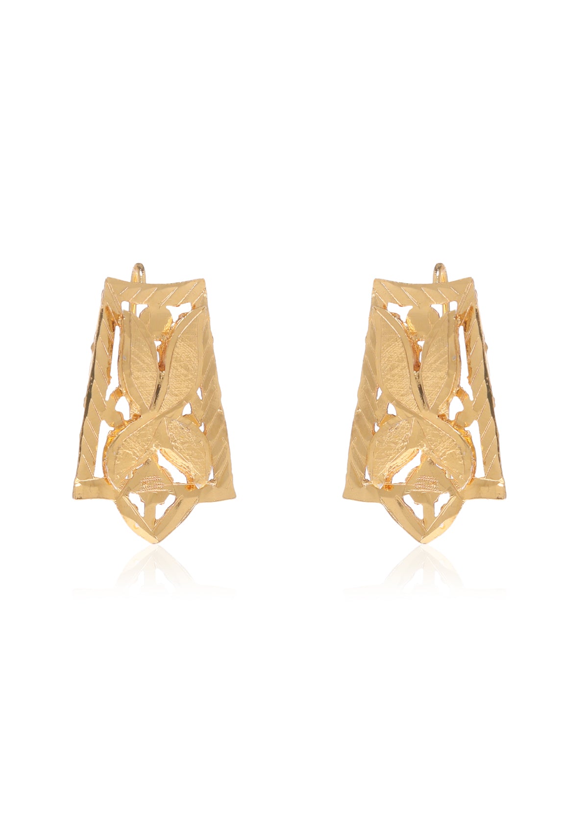 Nida Gold Tone Silver Earrings