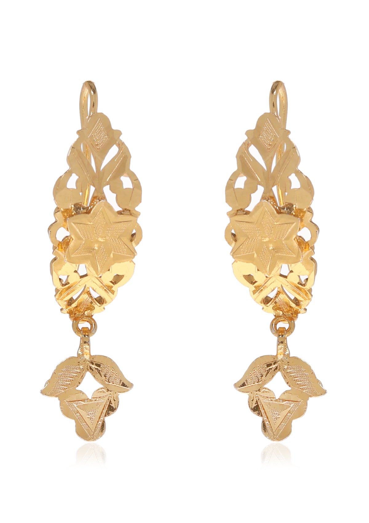 Aiza Gold Tone Silver Earrings