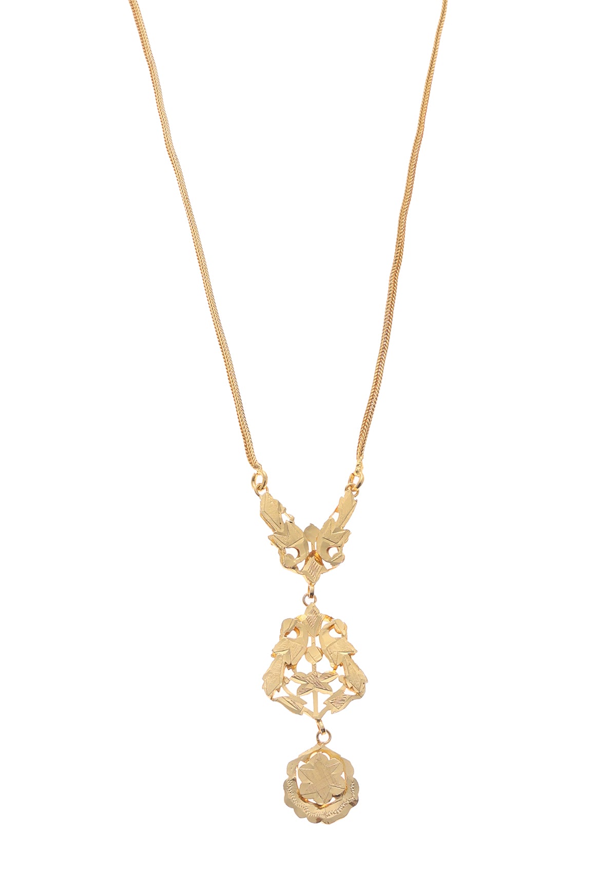 Abhilasha Gold Tone Silver Necklace