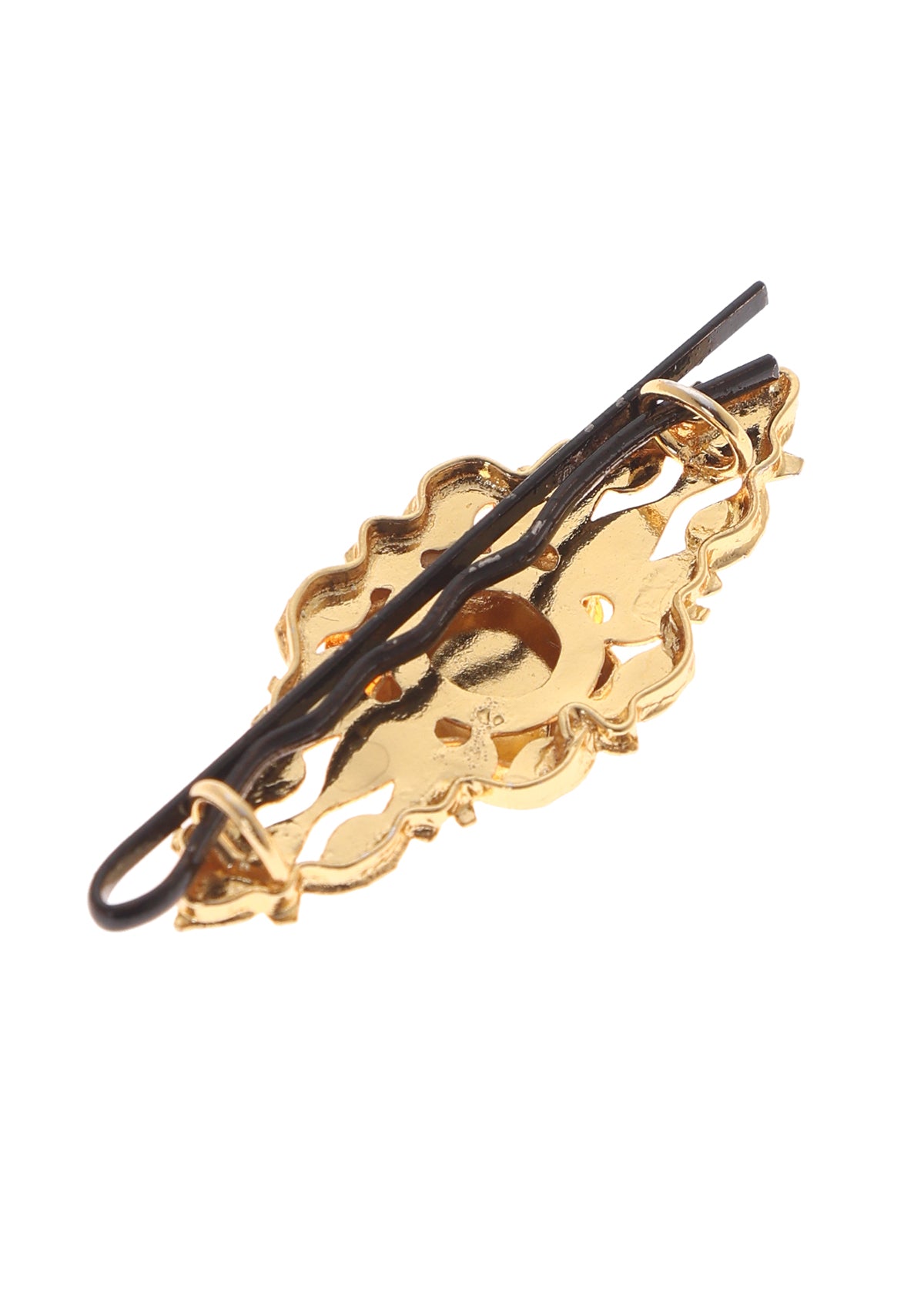 Vidya Gold Tone Silver Hairpin