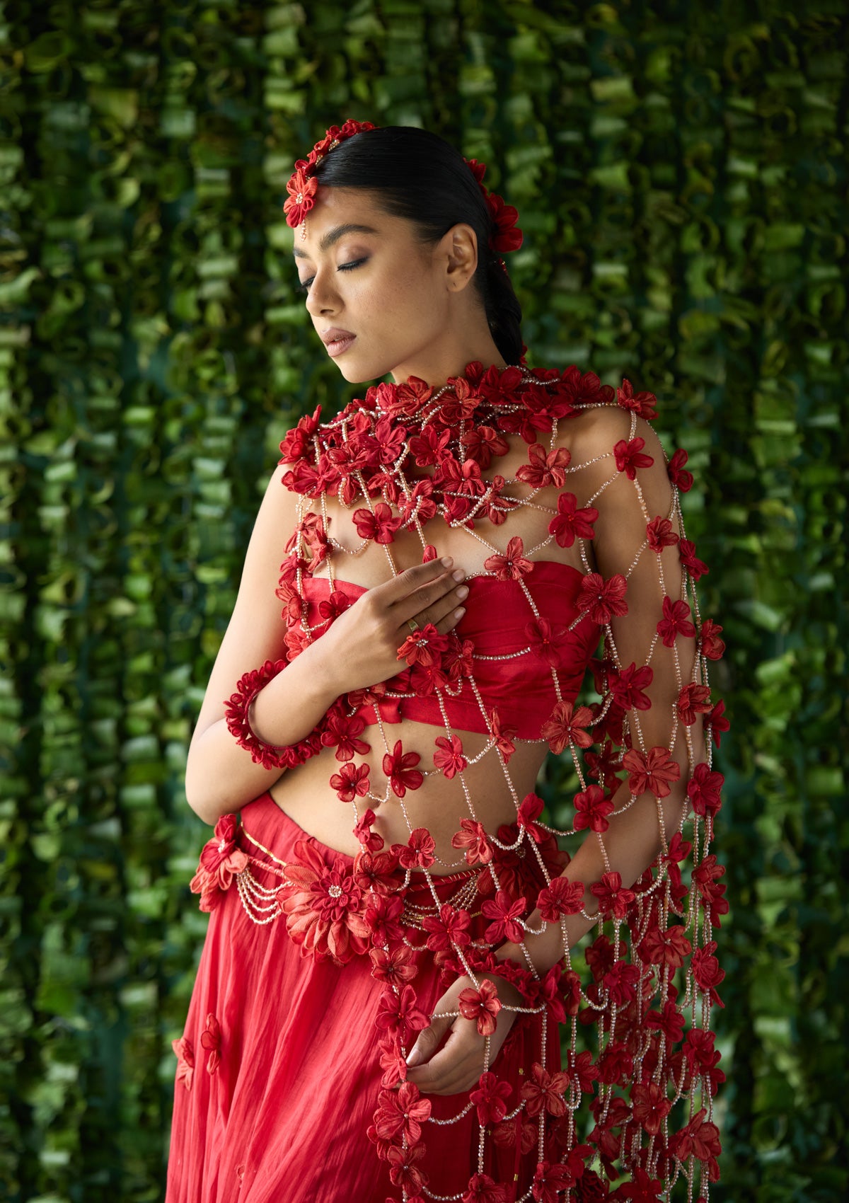 Chandrmallika Floral Dupatta