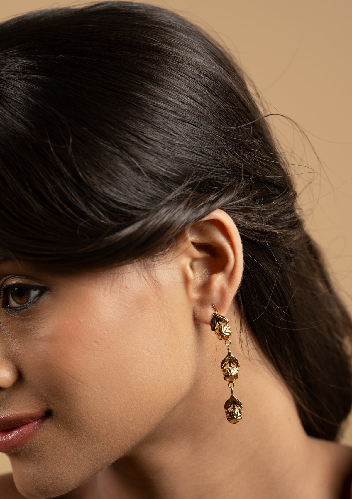 Satya Gold Tone Silver Earrings