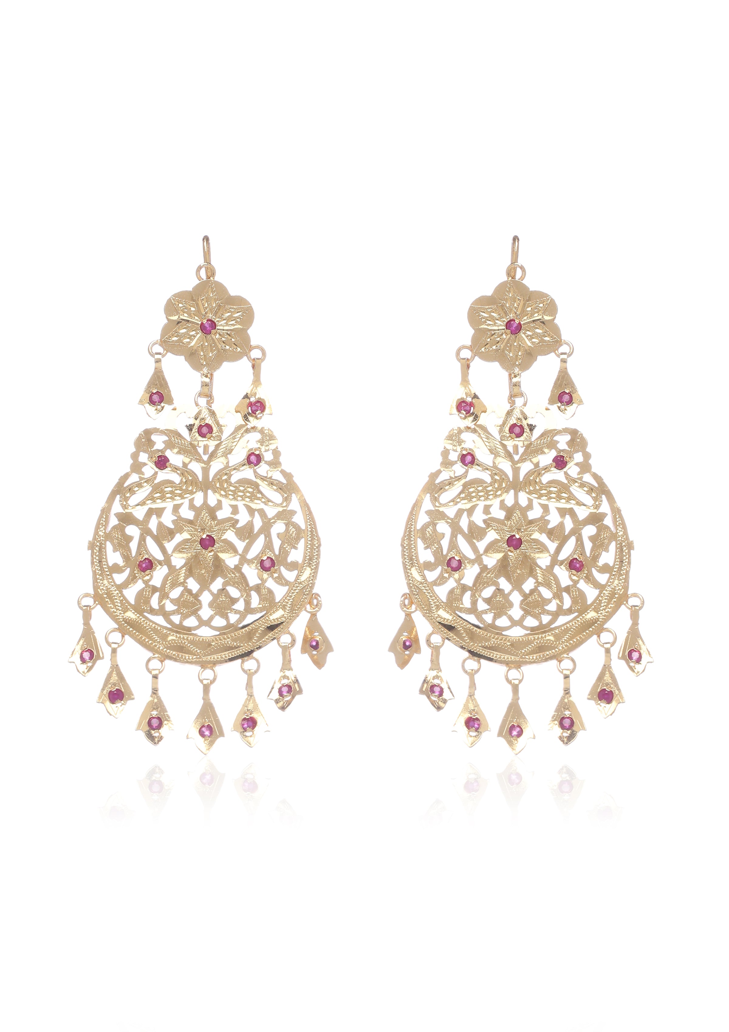 Sitaara Gold Tone Silver Earrings