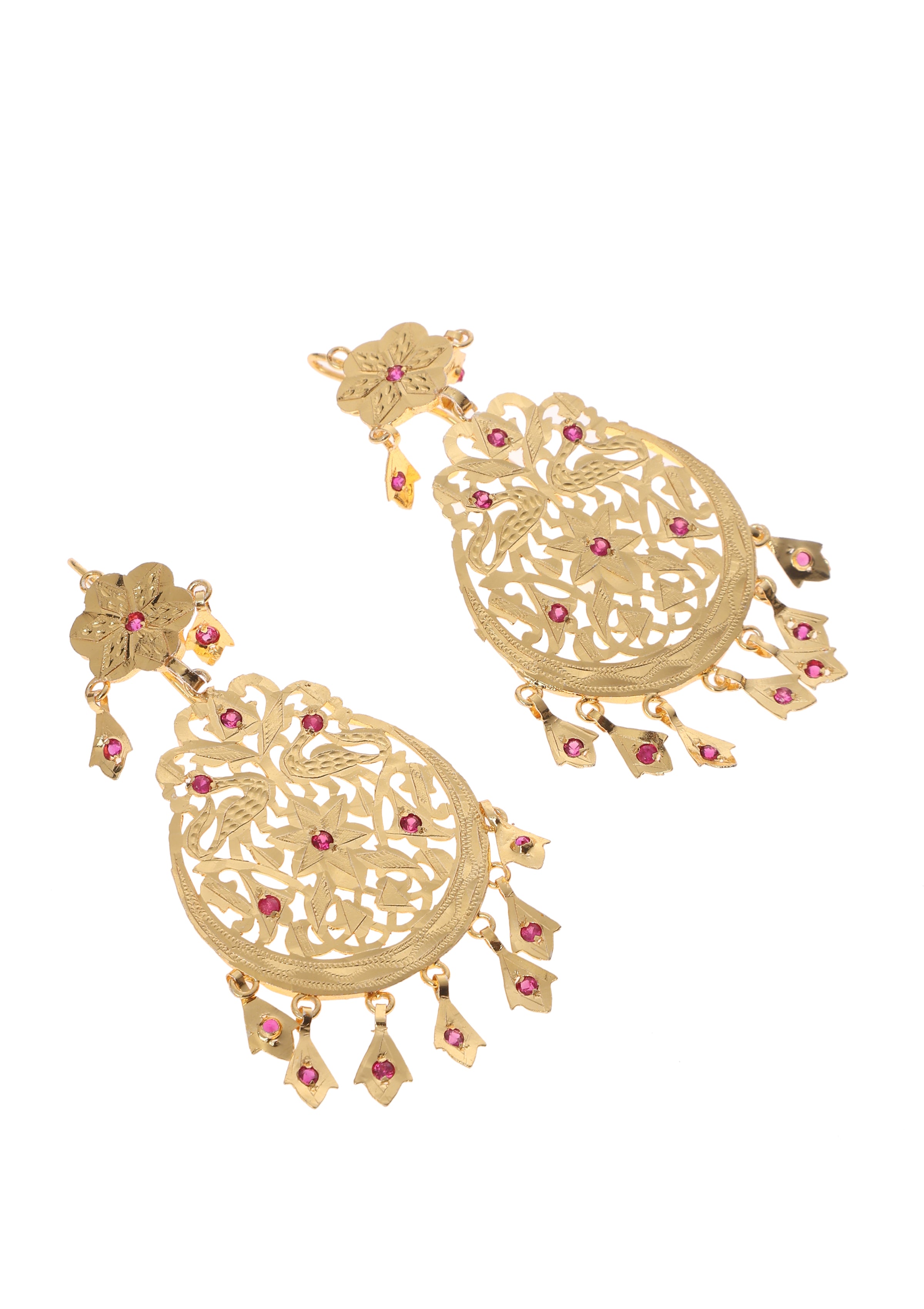 Sitaara Gold Tone Silver Earrings