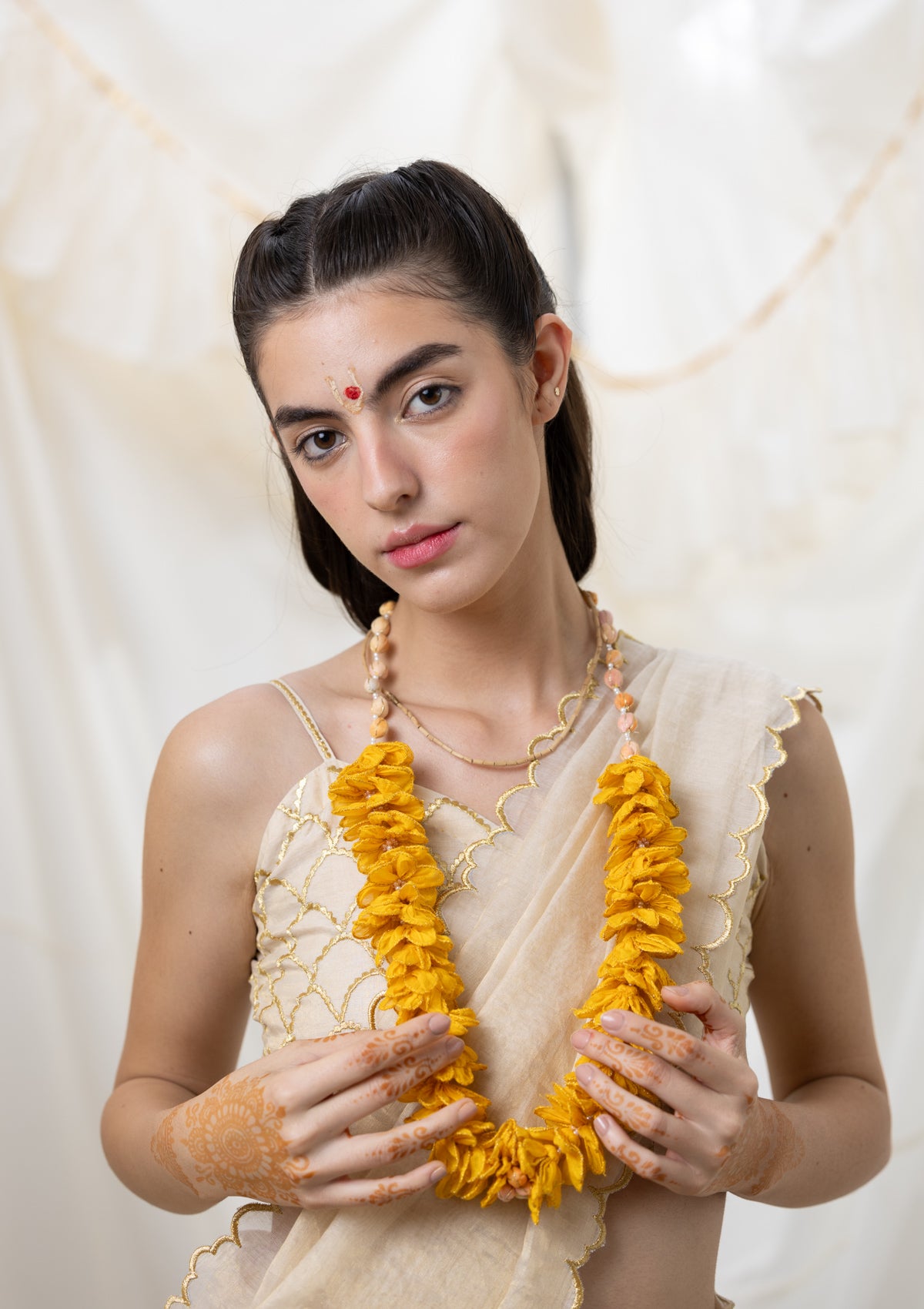 Zahrah Yellow Floral Mala